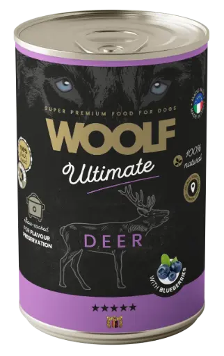 [4DC0050067] Woolf : Ultimate Canned Dogfood - Deer 