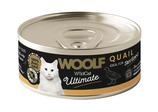 [4DC0050077] Woolf Wildcat : Ultimate Canned Catfood - Quail Pate