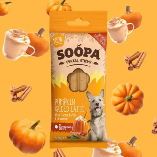 [4DC0470009] Soopa : Dental Sticks : Pumpkin Spiced Latte