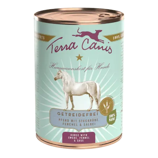 [4DC0070025] Terra Canis : Graanvrij Paard met Koolraap, Venkel & Salie