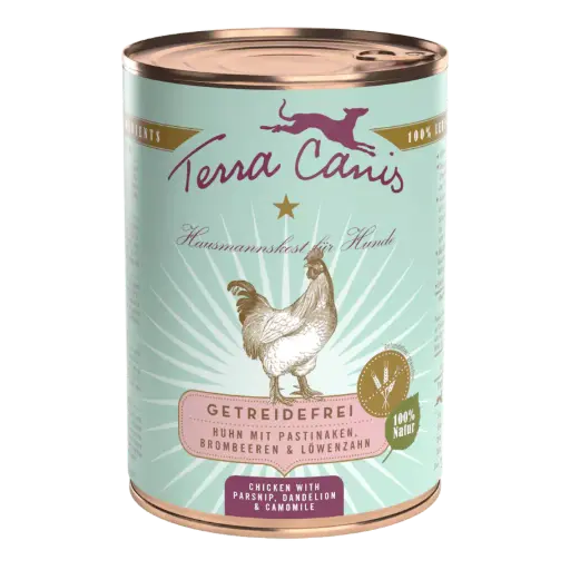 [4DC0070031] Terra Canis : Graanvrij Kip met Pastinaak, Paardenbloem & Kamille