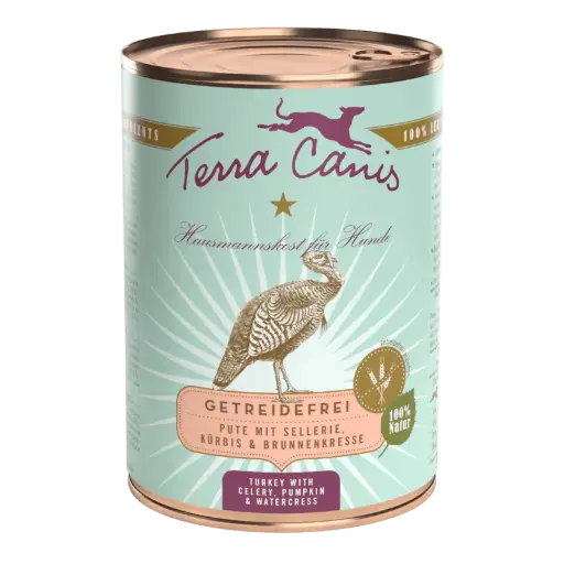 Terra Canis : Graanvrij Kalkoen met Selderij, Pompoen & Waterkers