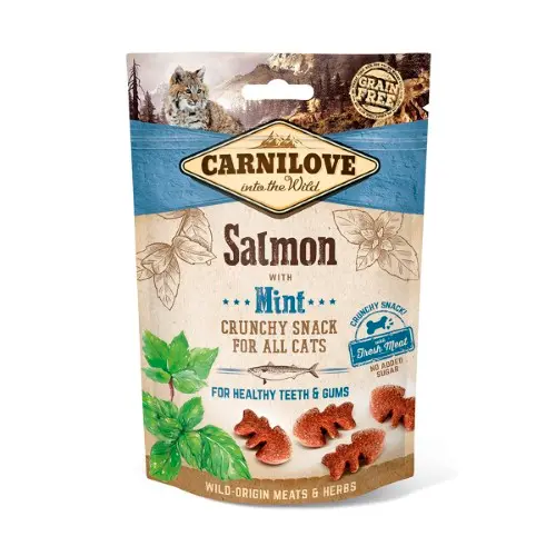 [4DC0640007] Carnilove Cat : Crunchy Snack Salmon with Mint
