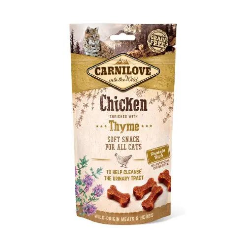 [4DC0640031] Carnilove Cat : Soft Snack Chicken with Thyme