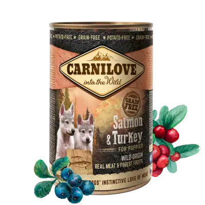 [4DC0640039] Carnilove Dog : Can - Puppies - Salmon &Turkey