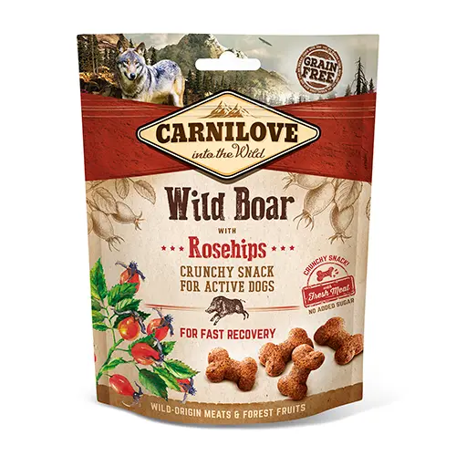[4DC0640046] Carnilove Dog : Crunchy Snack - Wild Boar with Rosehips
