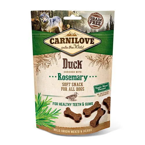 [4DC0640067] Carnilove Dog : Soft Snack - Duck with Rosemary