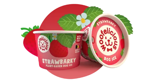 [4DC069003] Woofelicious : Strawbarky Hondenijsje
