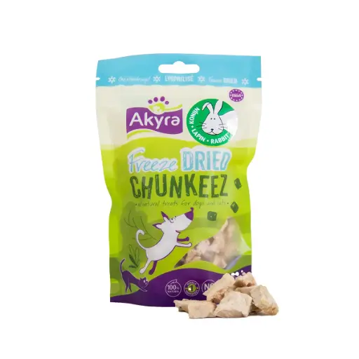 [4DC0390389] Akyra : Freeze Dried Chunkeez - Konijn