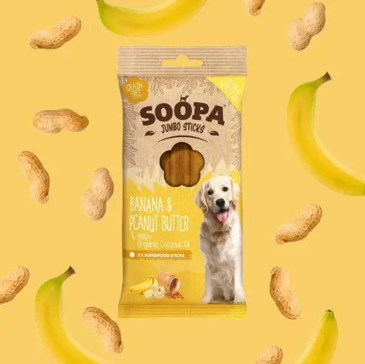 [4DC0470028] Soopa : Jumbo : Banana & Peanut Butter