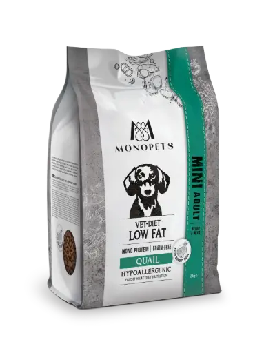 [4DC0360119] Monopets : Vet-Diet MINI Low Fat Quail - 2kg