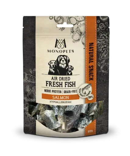 Monopets : Fresh Fish Salmon Skin Bites
