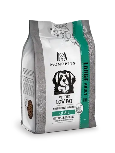 Monopets : Vet-Diet LARGE Low Fat Quail - 12,5 kg