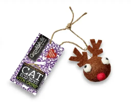 [4DC0220069] Green & Wilds : Dasher, Cat Toy with Catnip