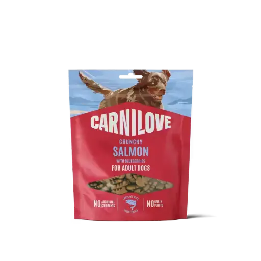 [4DC0640103] * Carnilove Dog : Crunchy Snack - Salmon with Blueberries