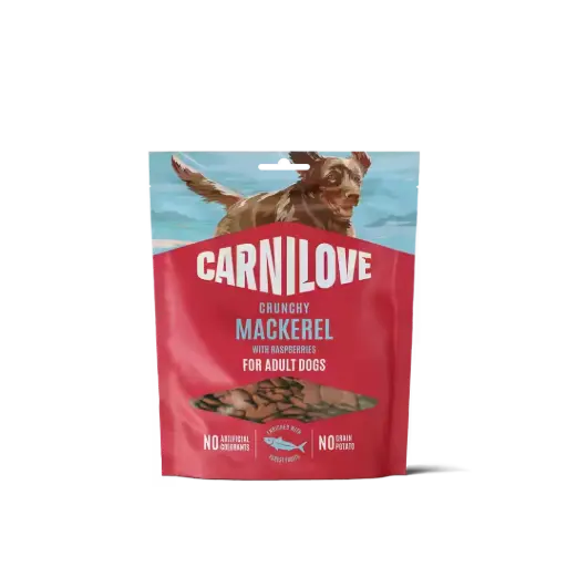 [4DC0640101] * Carnilove Dog : Crunchy Snack - Mackerel with Raspberries