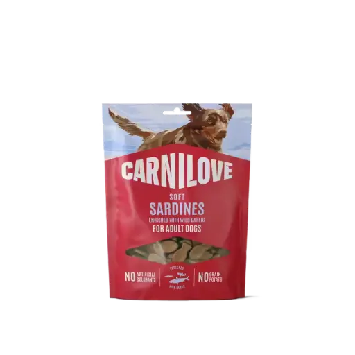 [4DC0640109] * Carnilove Dog : Soft Snack - Sardines with Wild Garlic
