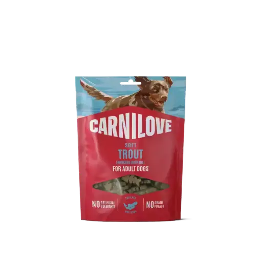 [4DC0640110] * Carnilove Dog : Soft Snack - Trout with Dill