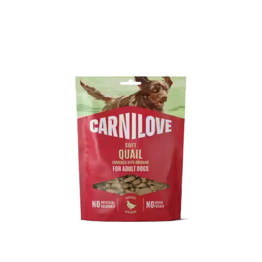 [4DC0640107] * Carnilove Dog : Soft Snack - Quail with Oregano