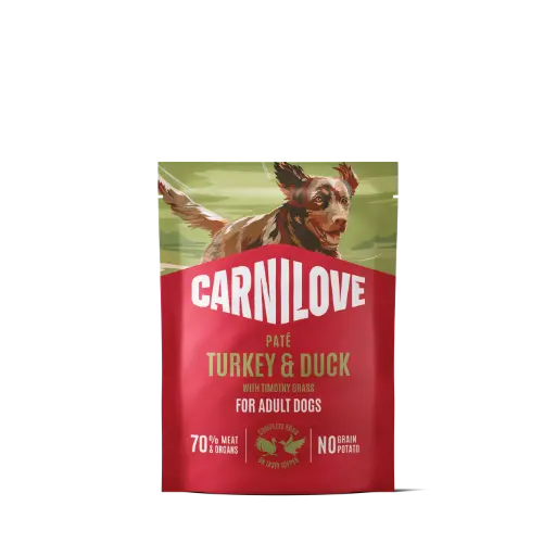 [4DC0640111] * Carnilove Dog : Pouch - Turkey & Duck with Timothy Grass