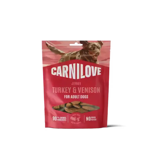 [4DC0640130] * Carnilove Dog : Jerky - Turkey with Venison