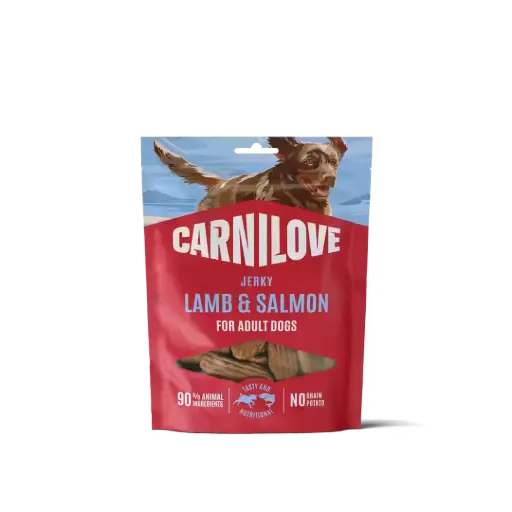 [4DC0640129] * Carnilove Dog : Jerky - Lamb & Salmon