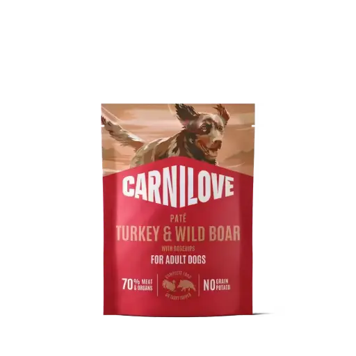 [4DC0640131] * Carnilove Dog : Pouch - Turkey & Wild Boar with Rosehips