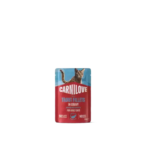 [4DC0640125] * Carnilove Cat : Gravy Pouch - Trout with Echinacea