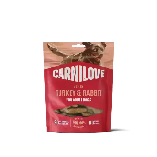 [4DC0640134] * Carnilove Dog : Jerky - Turkey & Rabbit