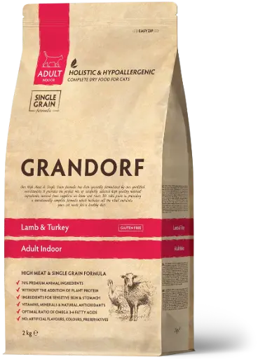 Grandorf : Lamb & Turkey - Cat Indoor