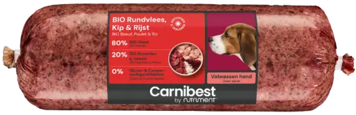 [4DC0130003] Carnibest : BIO Rundvlees, Kip & Rijst - 500 g