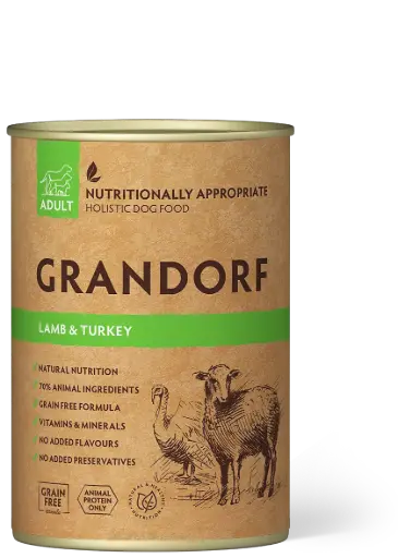 [4DC0020058] Grandorf : Lamb & Turkey - Dog