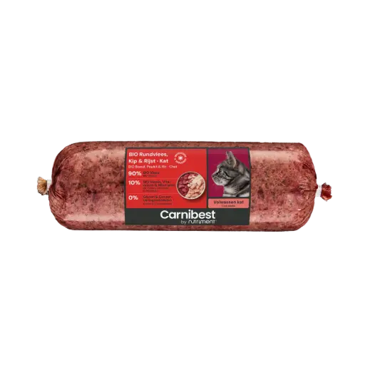 [4DC0130004] Carnibest : BIO Rundvlees, Kip & Rijst - Kat - 1 kg
