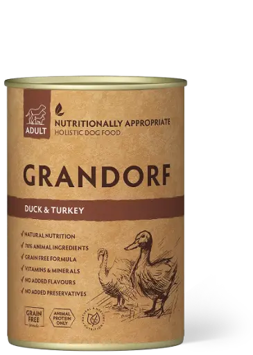 [4DC0020060] Grandorf : Duck & Turkey - Dog
