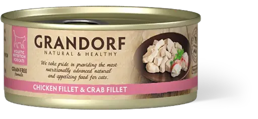[4DC0020068] Grandorf : Chicken Breast & Crab Fillet - Cat