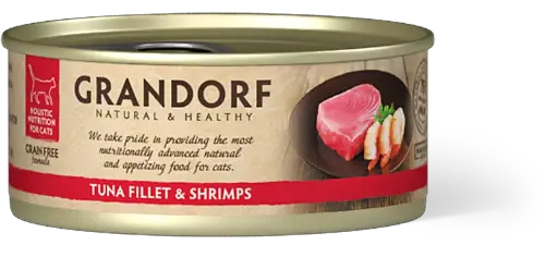 [4DC0020072] Grandorf : Tuna Fillet & Shrimps - Cat