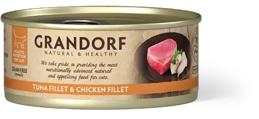 [4DC0020075] Grandorf : Tuna Fillet & Chicken Breast - Cat