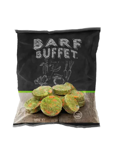 [4DC0180001] Barf Buffet : Groenten & Fruit Hamburgers 