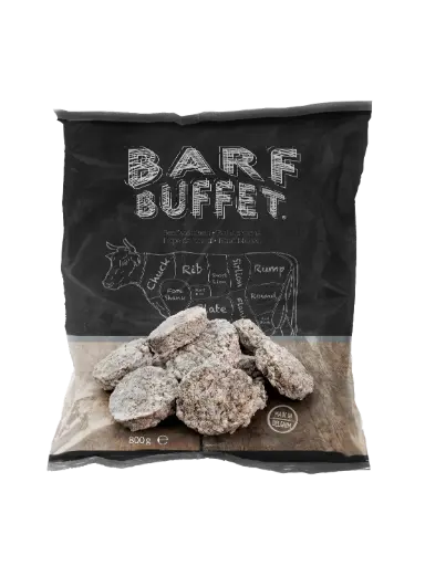 [4DC0180003] Barf Buffet : Runderpens Hamburgers 
