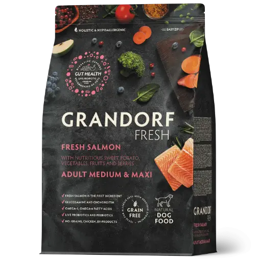 Grandorf Fresh : Salmon- Adult Medium & Maxi Breeds