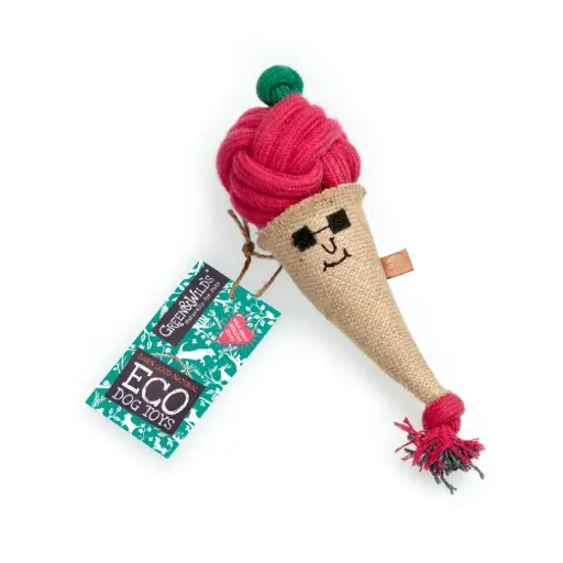 [4DC0220014] Green & Wilds : Connie the Cornet, Eco Dog Toy