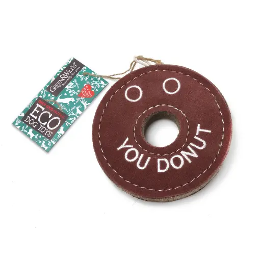 [4DC0220017] Green & Wilds : Derrick the Donut, Eco Dog Toy