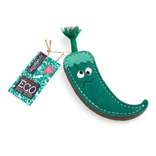 [4DC0220034] Green & Wilds : Juan the Jalapeno, Eco Dog Toy