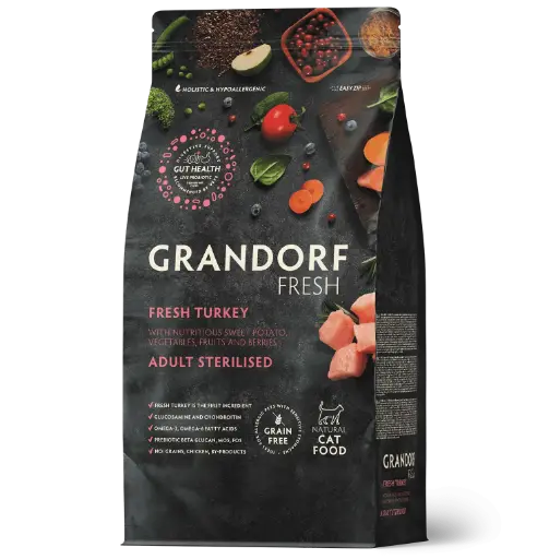 [4DC0020119] Grandorf Fresh : Turkey - Cat Sterilised