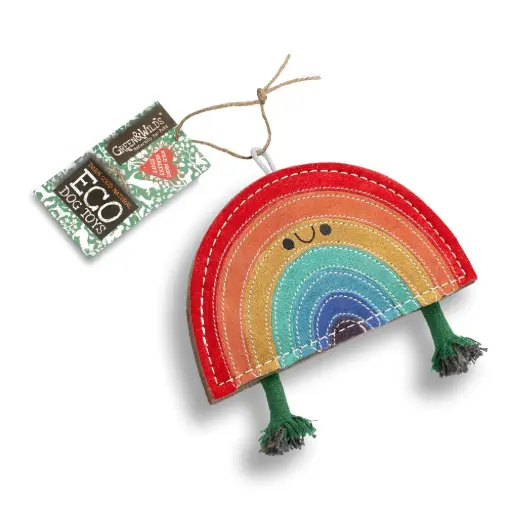 [4DC0220048] Green & Wilds : Rainbow Warrior, Eco Dog Toy