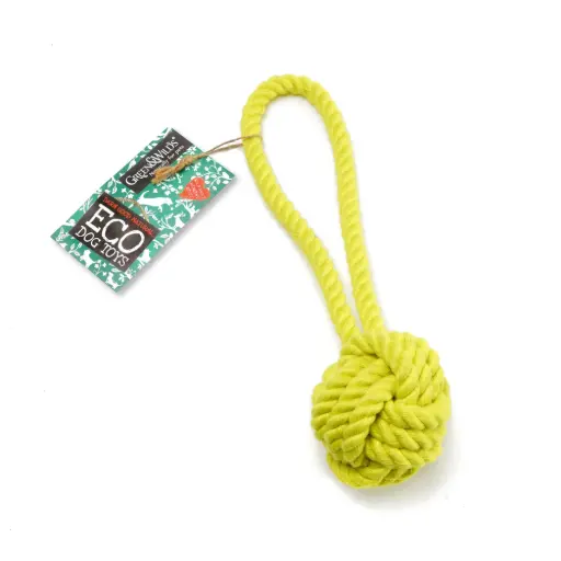 [4DC0220049] Green & Wilds : Rope Ball, Eco Dog Toy