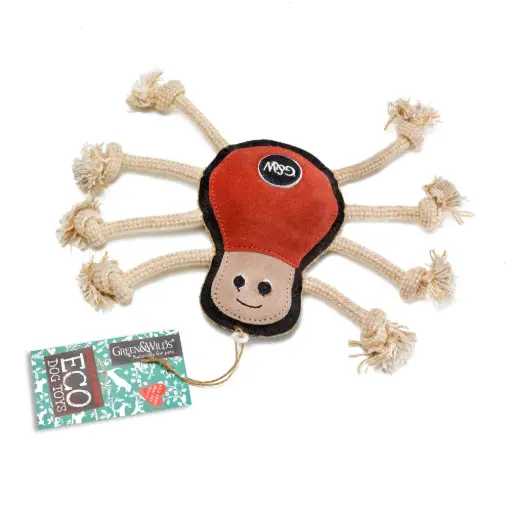 [4DC0220054] Green & Wilds : Spike the Spider, Eco Dog Toy