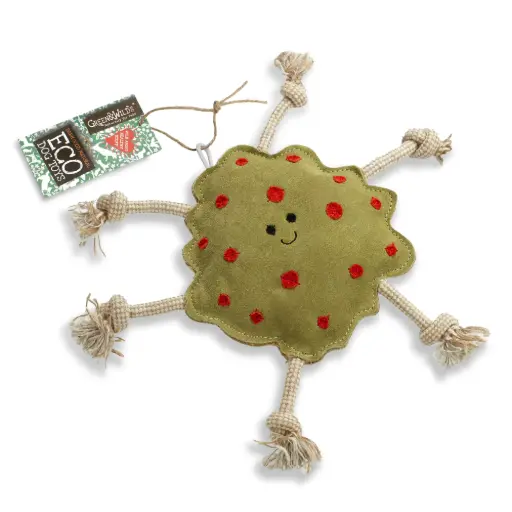 [4DC0220055] Green & Wilds : Splodge, Eco Dog Toy