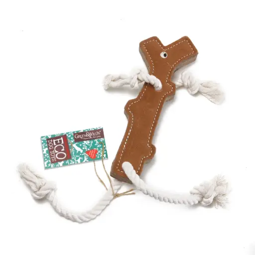 [4DC0220057] Green & Wilds : Stick Man, Eco Dog Toy