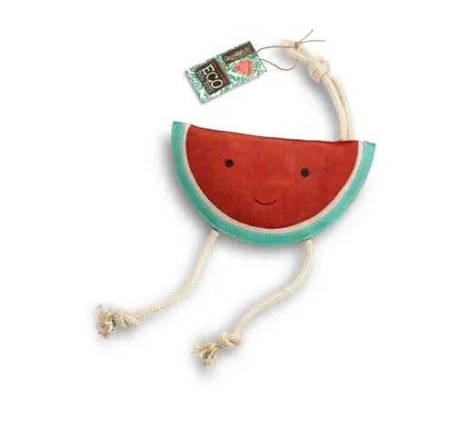 [4DC0220062] Green & Wilds : Wendy the Watermelon, Eco Dog Toy